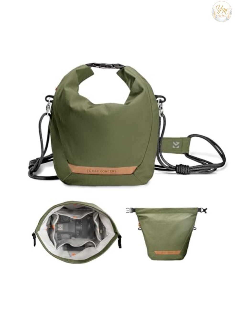 Canvas Camera Sling Bag Compact Case Crossbody Shoulder